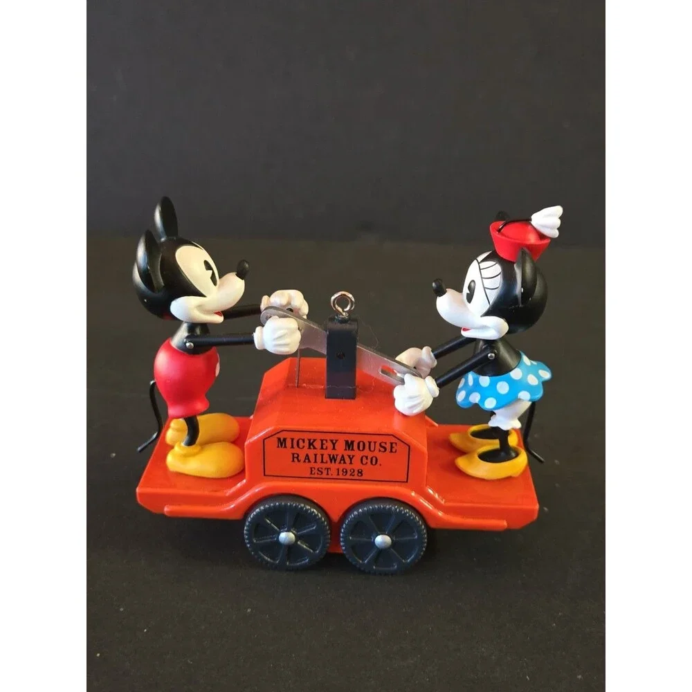 HALLMARK 2008 RIDING THE RAILS MICKEY AND MINNIE DISNEY ORNAMENT
